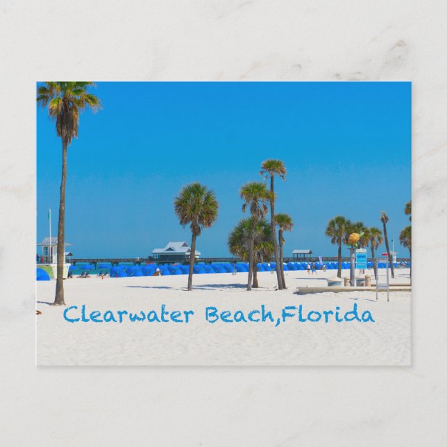 Clearwater Beach Florida-postkort Vykort (Framsida)