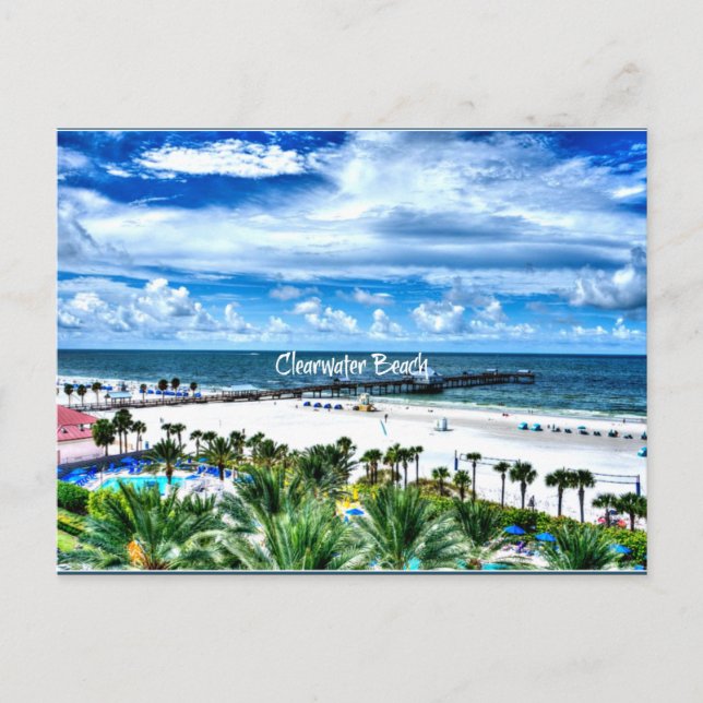 Clearwater Beach, Florida, semesterdestination Vykort (Framsida)