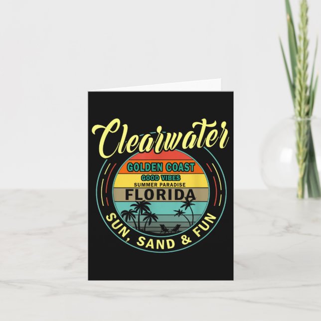 Clearwater Beach Florida - Summer Clearwater Beach Kort (Framsida)