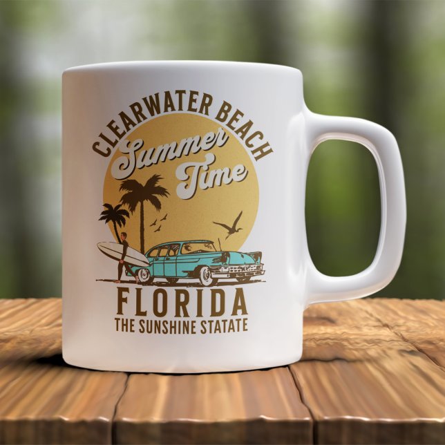 ClearWater Beach Florida Summer Time Kaffemugg (Skapare uppladdad)