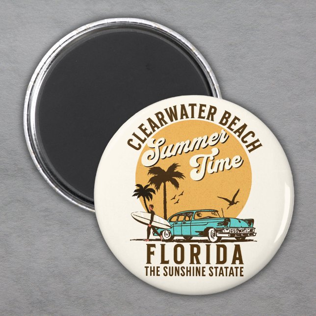 ClearWater Beach Florida Summer Time Magnet (Skapare uppladdad)