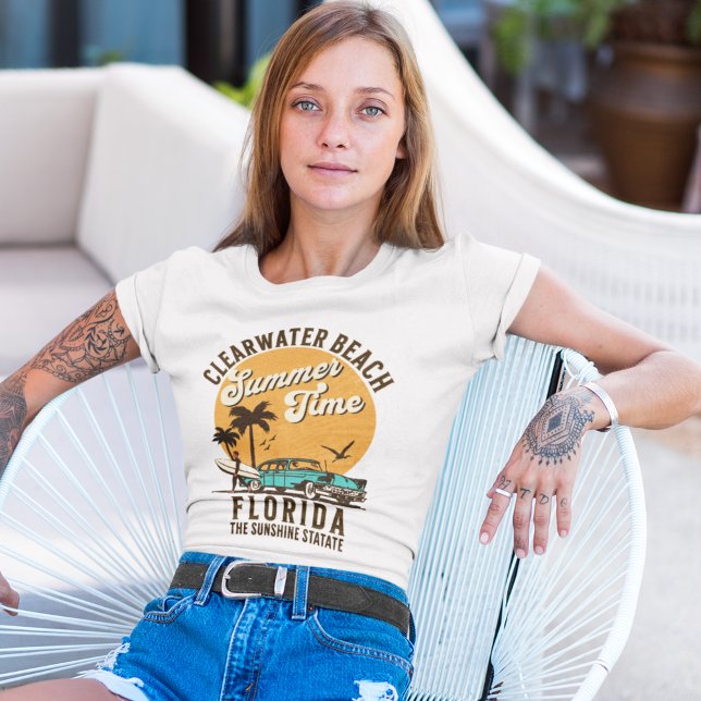 ClearWater Beach Florida Summer Time T Shirt (Skapare uppladdad)