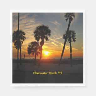 Clearwater Beach, Florida Sunset Pappersservett