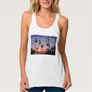 Clearwater Beach Florida T-Shirt Tank Top Linne Med Racerback