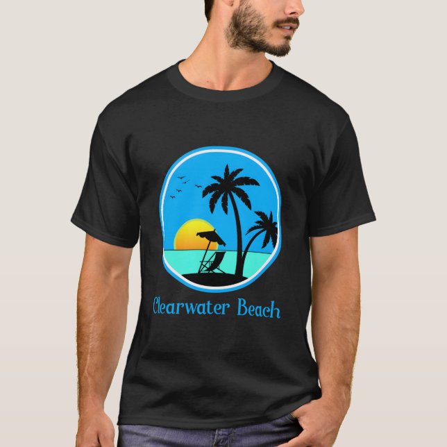 Clearwater Beach Florida Vacation T Shirt (Framsida)