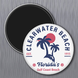 Clearwater Beach Florida Vintage Souvenirs Handfla Magnet