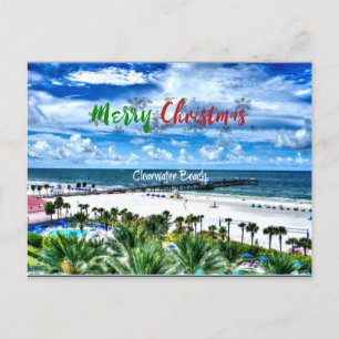 Clearwater Beach-julhälsningar Vykort