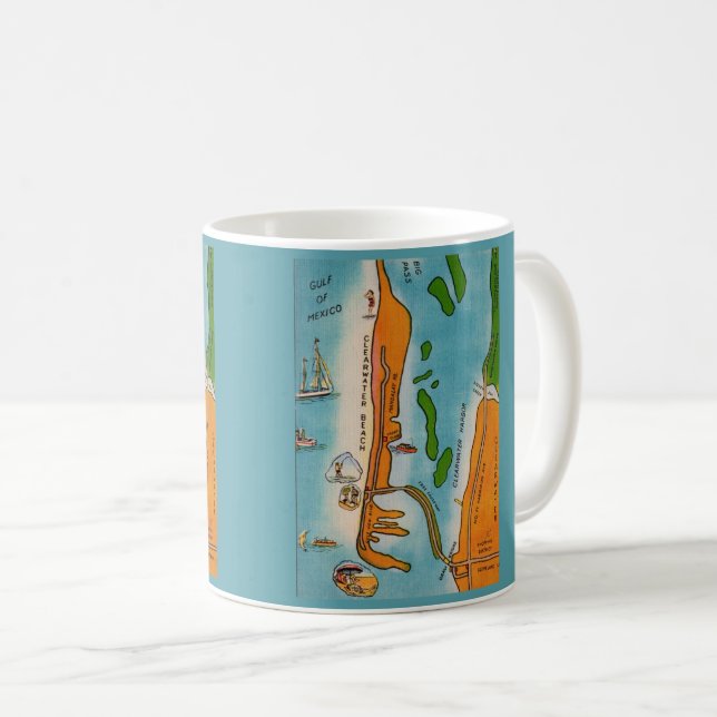 Clearwater Beach-mugg Kaffemugg (Framsida höger)