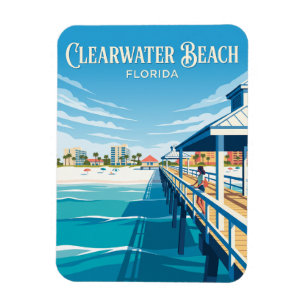 Clearwater Beach USA översätts till: Clearwater Be Magnet