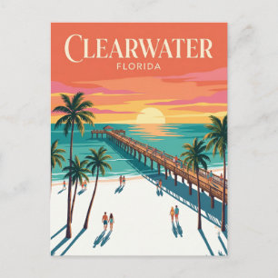 Clearwater Beach USA översätts till: Clearwater Be Vykort