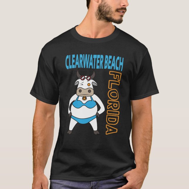 Clearwater Beach Vacation Family Trip T Shirt (Framsida)