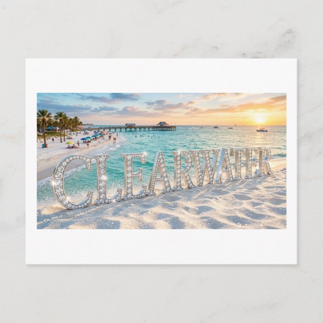 Clearwater Beach vykort (Framsida)