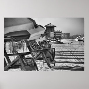 Clearwater Fl strandstolar Poster