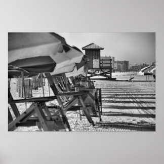 Clearwater Fl-strandstolar Poster