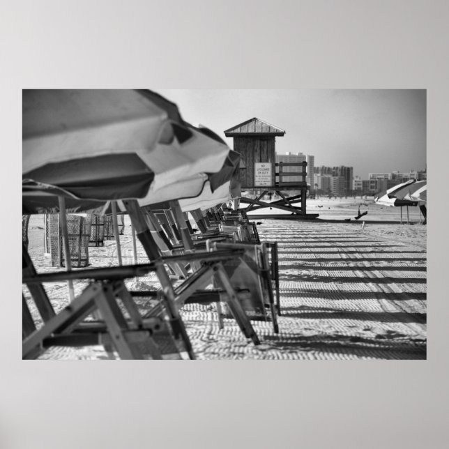 Clearwater Fl-strandstolar Poster (Framsidan)