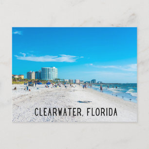Clearwater Florida Beach Postcard Vykort