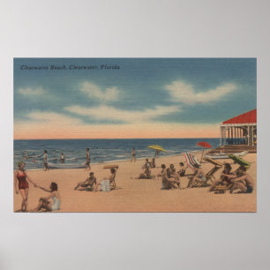 Clearwater Florida - beskåda av den Clearwater Poster