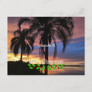 Clearwater, Florida-julhälsningar Vykort