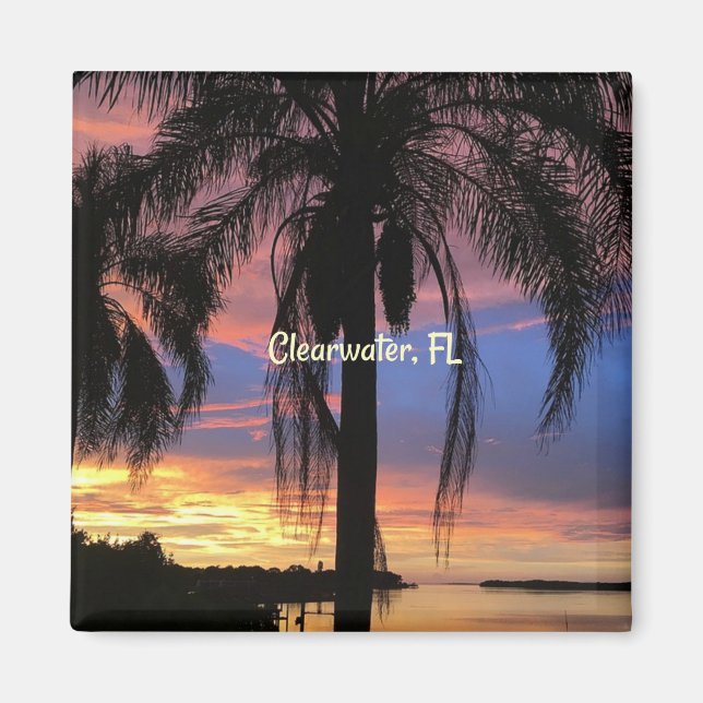 Clearwater, Florida liggande foto Magnet (Framsidan)