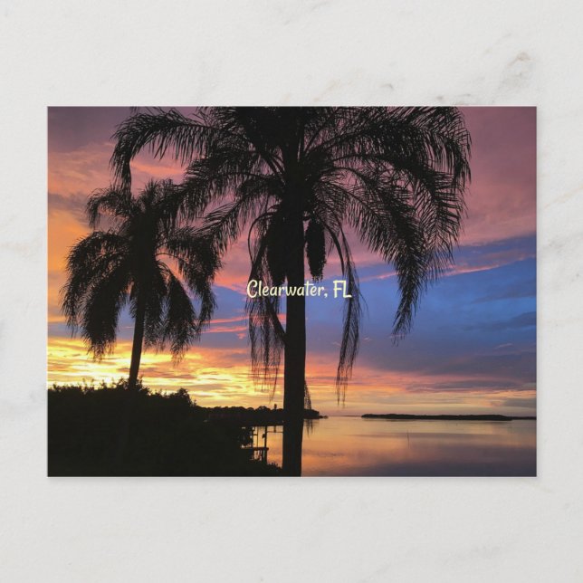 Clearwater, Florida liggande foto Vykort (Framsida)