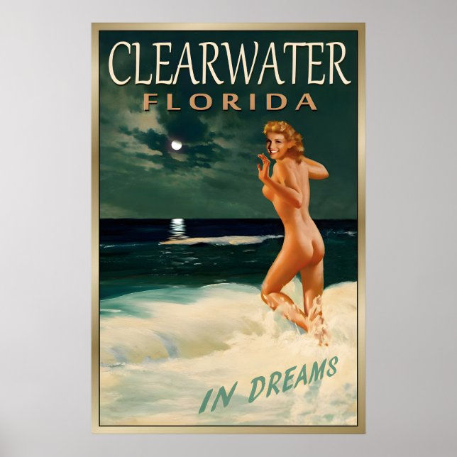 CLEARWATER FLORIDA -Ny Original Marilyn Monroe Poster (Framsidan)