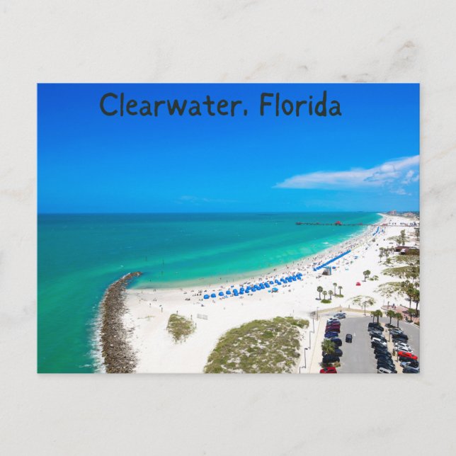 Clearwater florida souvenir vykort (Framsida)