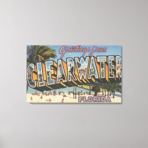 Clearwater Florida - stora brevplatser 2 Canvastryck