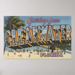 Clearwater Florida - stora brevplatser 2 Poster