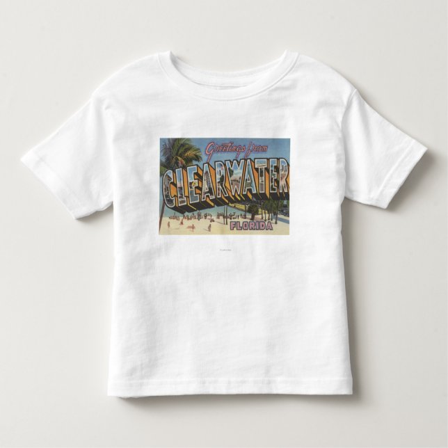 Clearwater Florida - stora brevplatser 2 T-shirt (Framsida)
