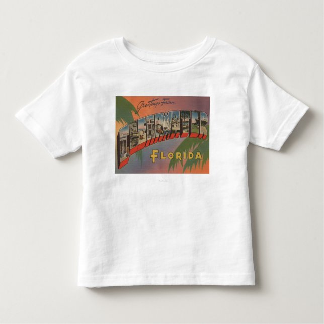 Clearwater Florida - stora brevplatser Tee Shirt (Framsida)