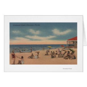 Clearwater, Florida - View of Clearwater Beach Hälsningskort