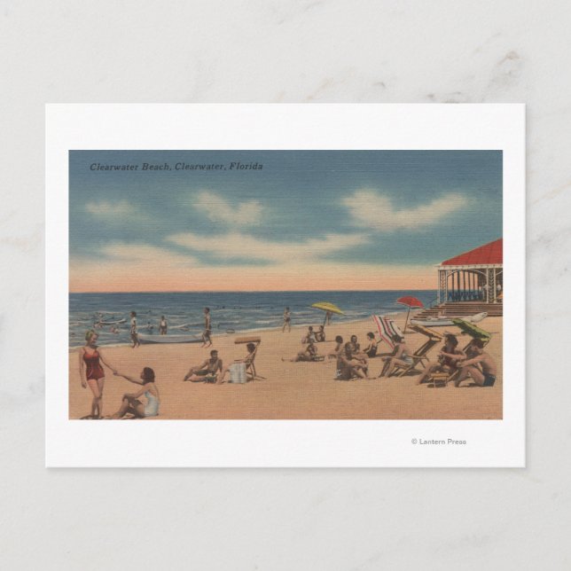 Clearwater, Florida - View of Clearwater Beach Vykort (Framsida)