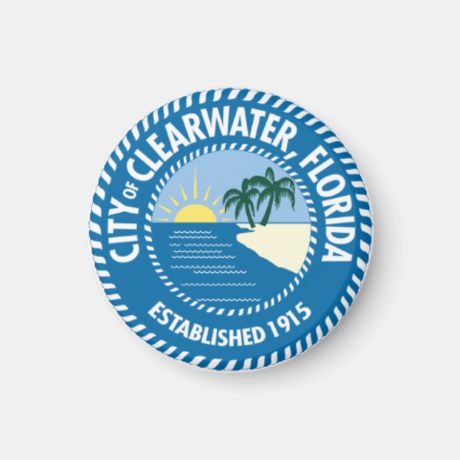 Clearwater försegling, Florida Magnet (Framsidan)