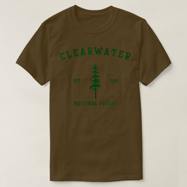 Clearwater National Forest Explore Idaho T Shirt (Design framsida)