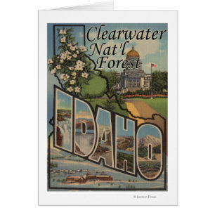 Clearwater nationalskog, Idaho Hälsningskort