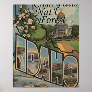 Clearwater nationalskog, Idaho Poster