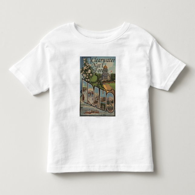Clearwater nationalskog, Idaho Tee (Framsida)