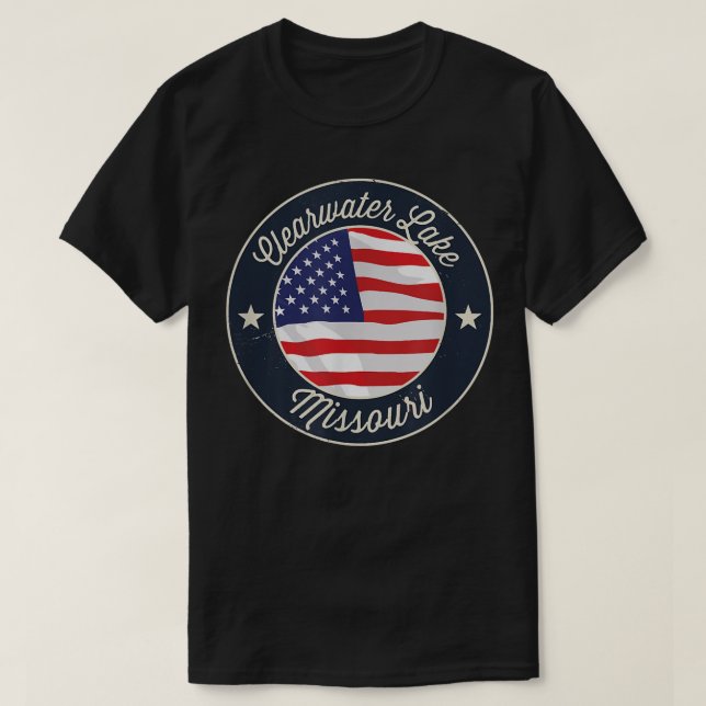 Clearwater Sjö - Patriotic Missouri Souvenir T-Sh T Shirt (Design framsida)