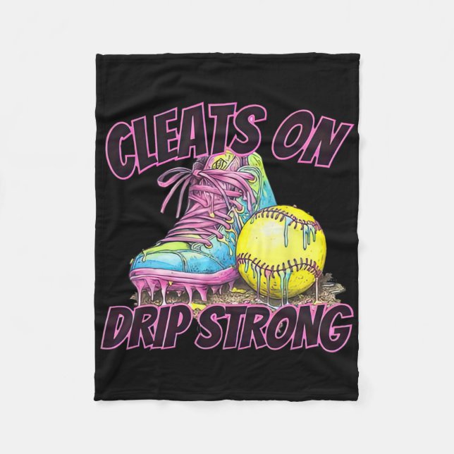 Cleats On Drip Strong Softll Drip Softll Mom Retro Fleecefilt (Framsidan)