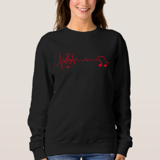 Clef heartbeat  for musician t shirt