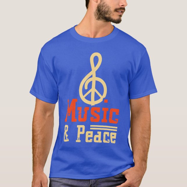 Clef Lugn Ljud Sång 2020 Musical and Peace Musical T Shirt (Framsida)