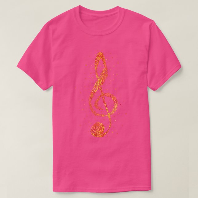 Clef Musician Choir Music Klubb T Shirt (Design framsida)