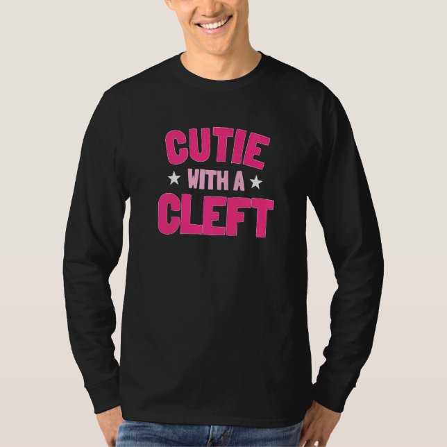 Cleft Lip Palate Hare Lip Strong Smile Rosa Awaren T Shirt (Framsida)