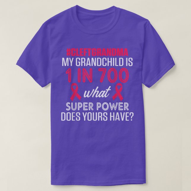 Cleft Palate Lip Grandma 700 Strong Awareness T-Sh T Shirt (Design framsida)