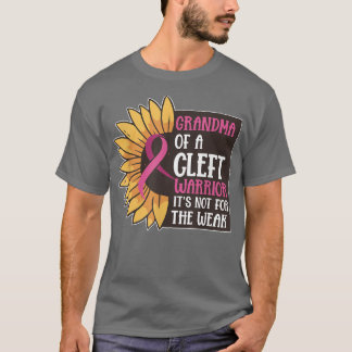Cleft Palate Lip Grandma Strong Awareness  T Shirt