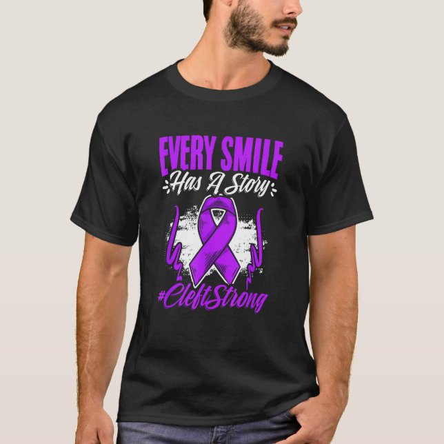 Cleft Strong Cleft Warrior Cleft Craniofacial Awar T Shirt (Framsida)
