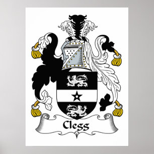 Clegg familjvapensköld poster