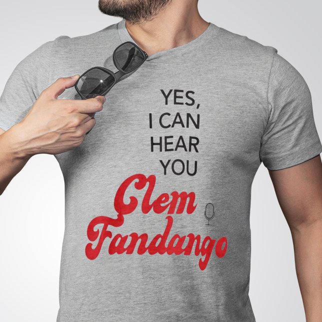 Clem Fandango Funny TV Citat Red T Shirt (Skapare uppladdad)