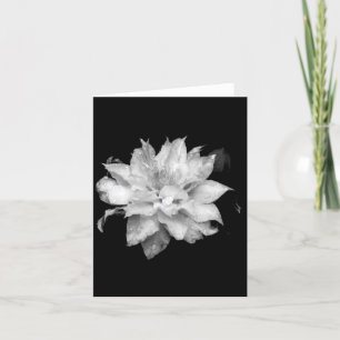 Clematis 2 Blank Note Card-kondoleanser sympati Tack Kort
