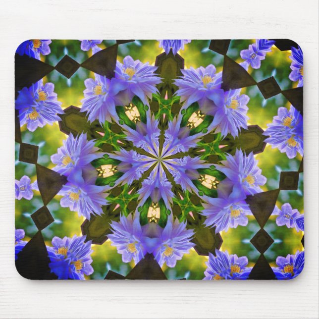 Clematis Abstrakt Flower Art Musmatta (Framsidan)